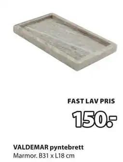 JYSK VALDEMAR pyntebrett tilbud