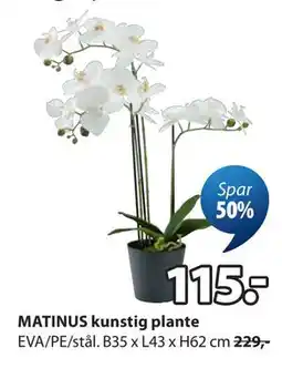 JYSK MATINUS kunstig plante tilbud
