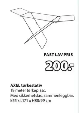 JYSK AXEL tørkestativ tilbud