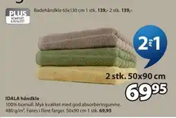 JYSK IDALA håndkle tilbud