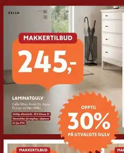 Byggmakker LAMINATGULV tilbud