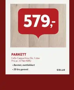Byggmakker PARKETT tilbud