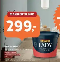 Byggmakker VEGGMALING tilbud