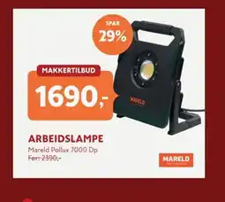 Byggmakker ARBEIDSLAMPE tilbud