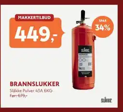 Byggmakker BRANNSLUKKER tilbud