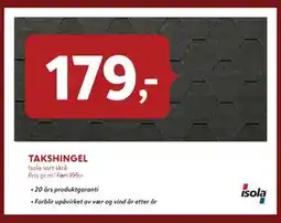 Byggmakker TAKSHINGEL tilbud