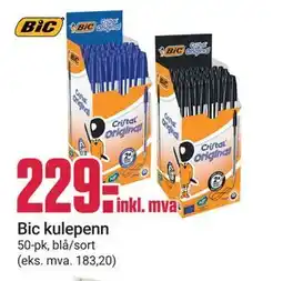 Europris Bic kulepenn tilbud