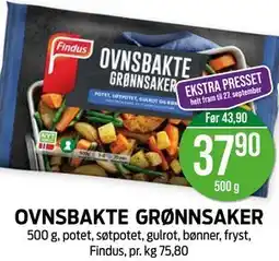 Kiwi OVNSBAKTE GRØNNSAKER tilbud