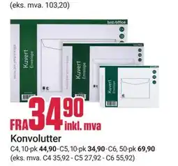 Europris Konvolutter tilbud