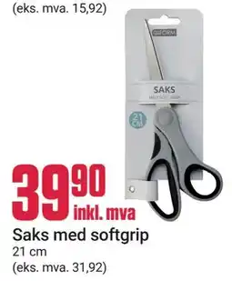 Europris Saks med softgrip tilbud