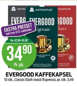 Kiwi EVERGOOD KAFFEKAPSEL tilbud