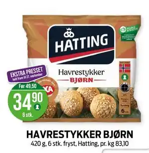 Kiwi HAVRESTYKKER BJØRN tilbud