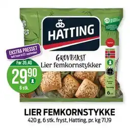 Kiwi LIER FEMKORNSTYKKE tilbud