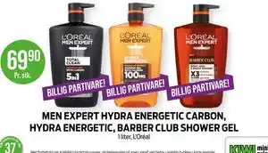 MEN EXPERT HYDRA ENERGETIC CARBON, HYDRA ENERGETIC, BARBER CLUB SHOWER GEL