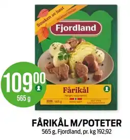 Kiwi FÅRIKÅL M/POTETER tilbud