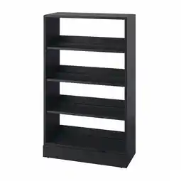 IKEA Havsta Hylle med sokkel, svart, 81x37x134 cm tilbud