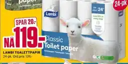 Europris LAMBI TOALETTPAPIR tilbud