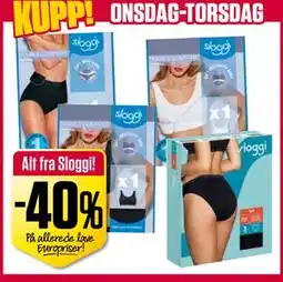 Europris Alt fra Sloggi! tilbud