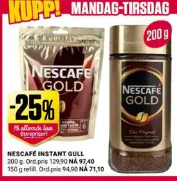 Europris NESCAFÉ INSTANT GULL tilbud