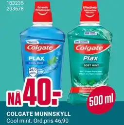 Europris COLGATE MUNNSKYLL tilbud