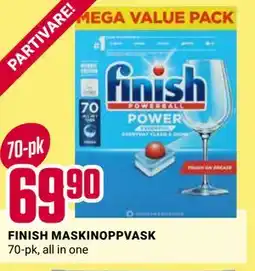 Europris FINISH MASKINOPPVASK tilbud