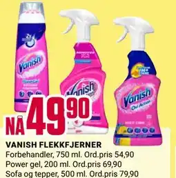 Europris VANISH FLEKKFJERNER tilbud