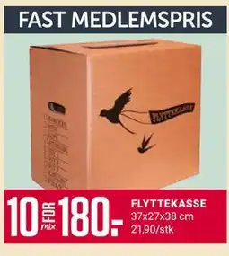 Europris FLYTTEKASSE, Medlemspris tilbud
