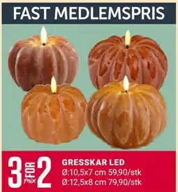 Europris GRESSKAR LED tilbud