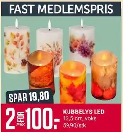 Europris KUBBELYS LED, Medlemspris tilbud