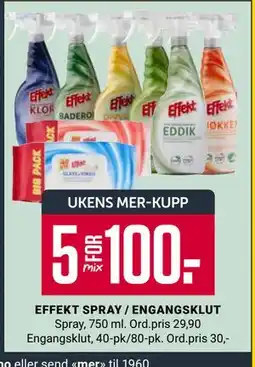 Europris EFFEKT SPRAY / ENGANGSKLUT, App-pris tilbud