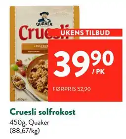 Jacobs Cruesli solfrokost tilbud