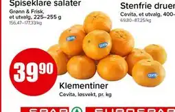 Spar Klementiner tilbud