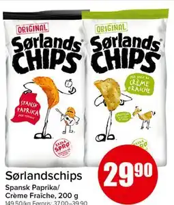 Spar Sørlandschips tilbud
