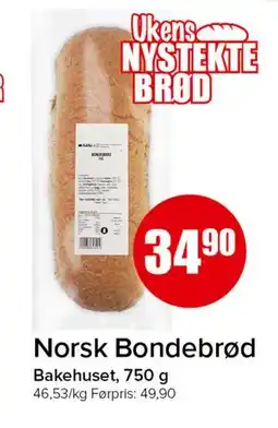 Spar Norsk Bondebrød tilbud