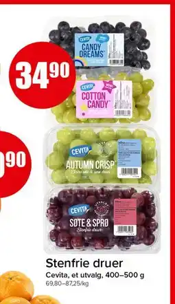 Spar Stenfrie druer tilbud