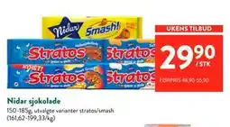 Jacobs Nidar sjokolade tilbud