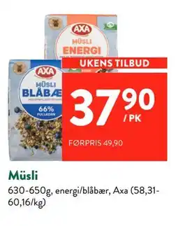 Jacobs Müsli tilbud