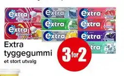 Spar Extra tyggegummi tilbud