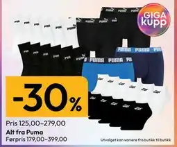 Gigaboks Alt fra Puma tilbud