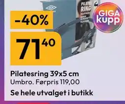 Gigaboks Pilatesring 39x5 cm tilbud