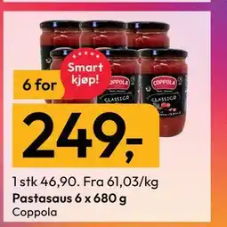 Gigaboks Pastasaus 6 x 680 g tilbud