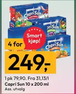Gigaboks Capri Sun 10 x 200 ml tilbud