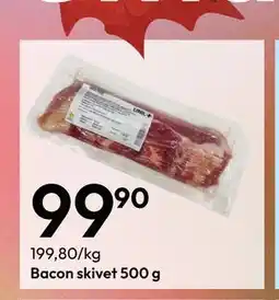 Gigaboks Bacon skivet 500 g tilbud