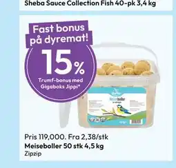 Gigaboks Meiseboller 50 stk 4,5 kg tilbud