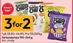 Gigaboks Sørlandschips 190–240 g tilbud