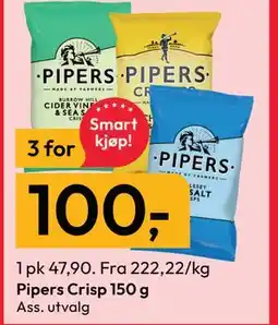 Gigaboks Pipers Crisp 150 g tilbud