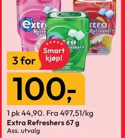 Gigaboks Extra Refreshers 67 g tilbud