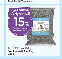 Gigaboks Solsikkefrø til fugl 4 kg tilbud