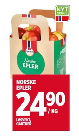 Meny NORSKE EPLER tilbud
