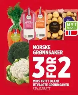 Meny NORSKE GRØNNSAKER tilbud